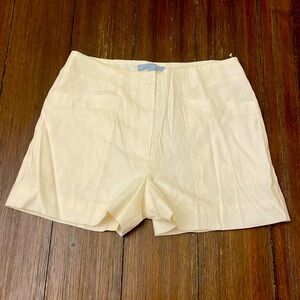 Antonio Melani ivory linen/rayon shorts size 4 NWT